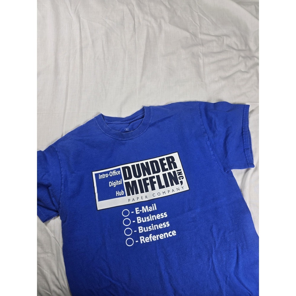 Ripple Junction Shirt Mens Medium Blue The Office Dunder Mifflin‎ Graphic Tee